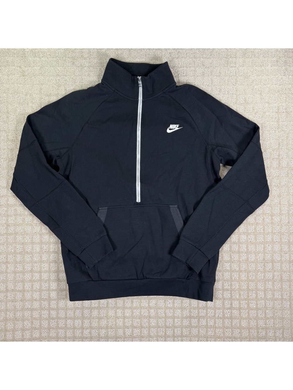 Nike Black Quarter Zip Track Jacket M